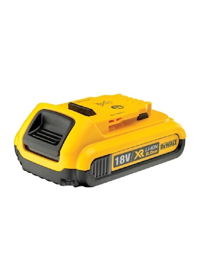 ديوالت بطارية ليثيوم أيون 18 فولت 2.0 أمبير ساعة انسيابية لاسلكية، أصفر وأسود 34.5 × 15 × 10 سم  DCB183-XJ - Image 2